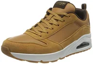 Trampki męskie - Skechers Uno-stacre, Trampki męskie, Whiskey Leather Pu Trim, 44 EU - miniaturka - grafika 1