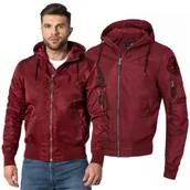 Odzież taktyczna i umundurowanie - Kurtka przejściowa z kapturem Pit Bull Starwood II '23 - Bordowa - miniaturka - grafika 1