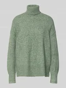 Swetry damskie - Golf o kroju regular fit z bocznymi rozcięciami model ‘DOFFY’ - miniaturka - grafika 1