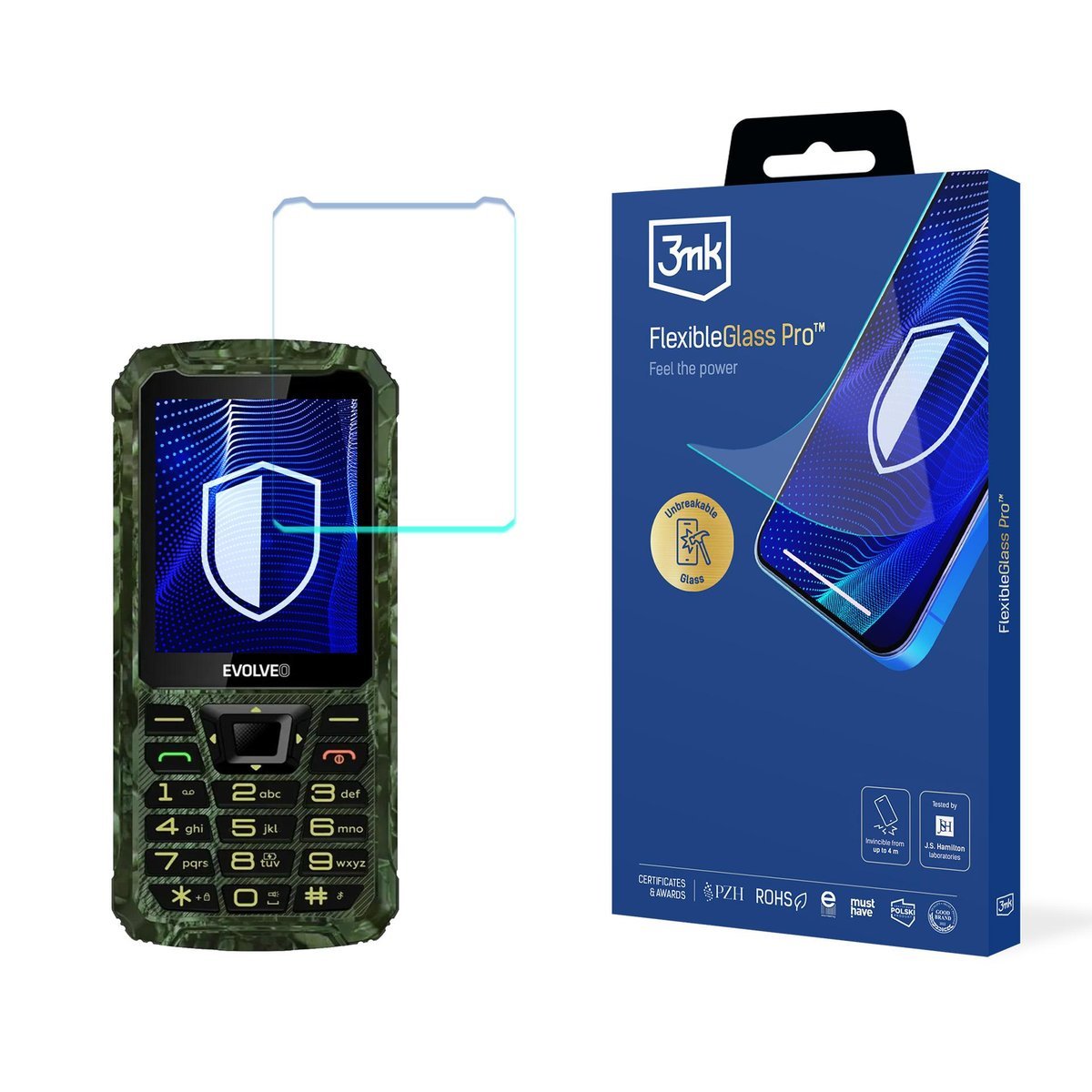 Szkło hybrydowe na ekran do Evolveo StrongPhone Z6 - 3mk FlexibleGlass Pro