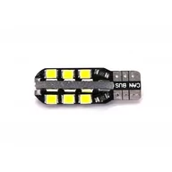 Żarówki samochodowe - W5W Żarówka Led T10 12V Canbus 600Lm Biała Motoledy - miniaturka - grafika 1