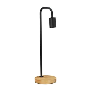 Relaxdays A + + to E lampa stołowa, metalowa, 40 W, E27, 15 x 15 x 50 cm, czarny, 15  x  15  x  50 cm 10020671_46 - Lampy stojące - miniaturka - grafika 1