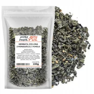 Herbata - Herbata Zielona Pomarańcza Pomelo 100g Owocowa Liściasta naturalna Kol-Pol - miniaturka - grafika 1