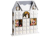 Ozdoby bożonarodzeniowe - Dekoracja świąteczna LED FEMUND Kalendarz adwentowy 40 cm Biały - miniaturka - grafika 1