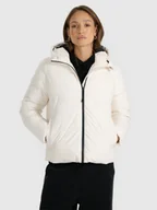 Kurtki damskie - 4F Kurtka puchowa z wypełnieniem syntetycznym damska - biała S - miniaturka - grafika 1