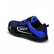 Obuwie robocze - Sparco Buty przeciwpożarowe i ochronne Unisex Dorosły EU, czarny i niebieski, 39 EU - miniaturka - grafika 1