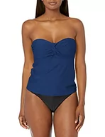 Stroje kąpielowe - Catalina Damski strój kąpielowy Tankini Twist Front, granatowy, XL - miniaturka - grafika 1