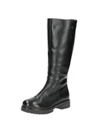 Kozaki damskie - Caprice Damskie buty z ciepłą podszewką 9-26650-43 modne kozaki, Black Nappa, 39 EU, Czarna papka, 39 EU - miniaturka - grafika 1