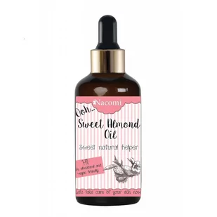 Nacomi Sweet Almond Oil olej ze słodkich migdałów z pipetką 50ml - Olejki do ciała i włosów - miniaturka - grafika 1
