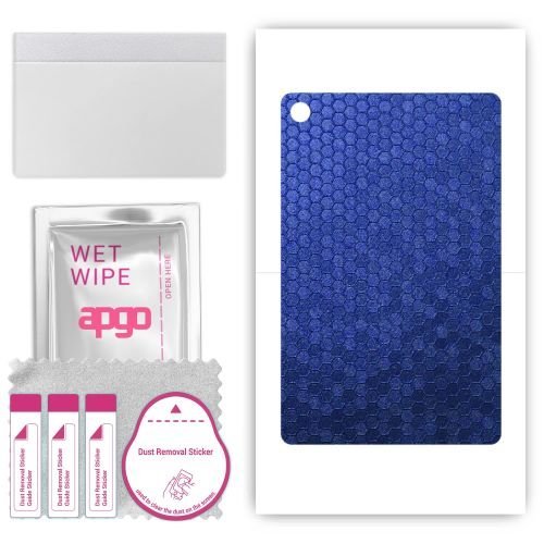 folia naklejka skórka strukturalna na TYŁ do Huawei MediaPad C3 8.0 - Plaster Miodu Niebieski - apgo SKINS