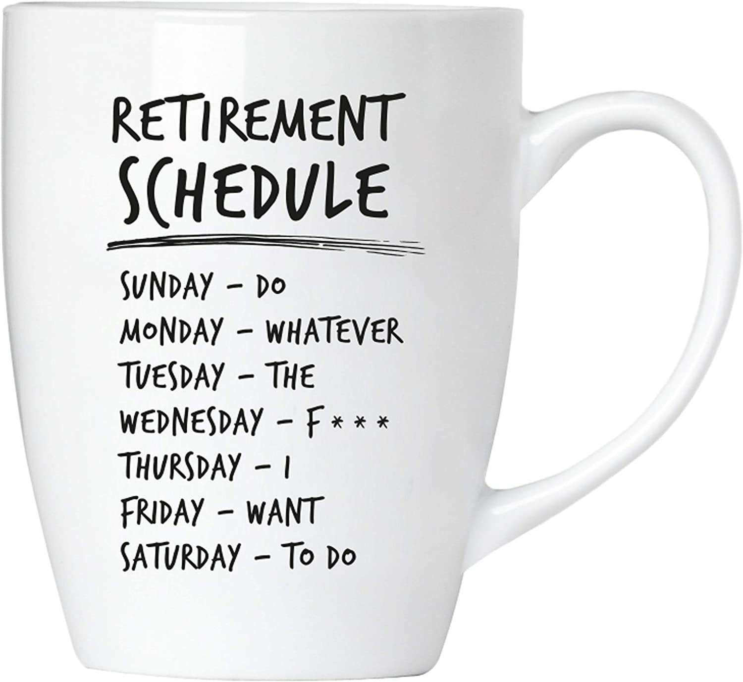 BRUBAKER - Retirement Schedule - Ceramiczny kubek do kawy - 300 ml - Kubek do kawy