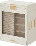 Pudełka i szkatułki - SZKATUŁKA PUDEŁKO NA BIŻUTERIĘ ORGANIZER GLAMOUR 5 POZIOMÓW SONGMICS - miniaturka - grafika 1