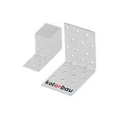 Zawiasy, okucia i inne akcesoria - 12x kątownik wzmocniony 80x80x60 mm ciesielski łącznik montażowy do drewna - KOTARBAU - miniaturka - grafika 1