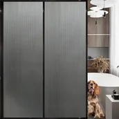 Okleiny - Folia okienna z powłoką statyczną – zaciemniająca i zapewniająca prywatność – do łazienki, biura i sypialni – 50 cm x 5 m – szara tęcza - miniaturka - grafika 1