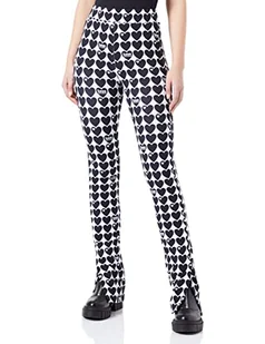 Love Moschino Damskie spodnie skinny Flare Fit Jogger Casual Pants, Niebieski fuksja, 38 - Spodnie damskie - miniaturka - grafika 1