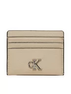 Etui na dokumenty i karty - Calvin Klein Jeans Etui na karty kredytowe Minimal Monogram K60K612746 Écru - miniaturka - grafika 1