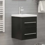Meble łazienkowe - VidaXL Lumarko Szafka pod umywalkę, szara, 41x38,5x48 cm, płyta wiórowa 804685 VidaXL - miniaturka - grafika 1
