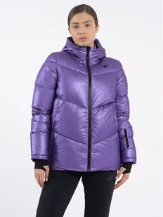 4F Kurtka zimowa 4FAW23TDJAF277 Fioletowy Regular Fit - Kurtki damskie - miniaturka - grafika 1