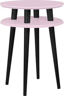 Ragaba Stolik kawowy UFO HIGH 45x45 różowy/czarny - Ławy i stoliki kawowe - miniaturka - grafika 1