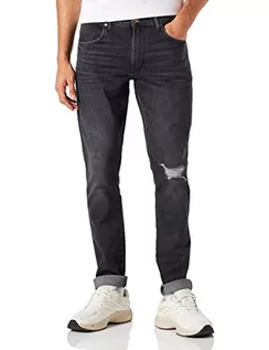 Spodnie męskie - Wrangler Larston spodnie męskie, autentyczny czarny, 32W / 30L - grafika 1