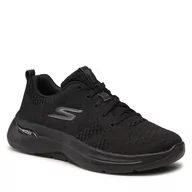 Sneakersy damskie - SKECHERS Sneakersy Go Walk Arch Fit 124403/BBK Black - miniaturka - grafika 1