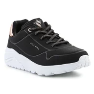Buty dla dziewczynek - Buty Skechers Uno Lite Metallic Mode Jr 310384L-BLK czarne - miniaturka - grafika 1