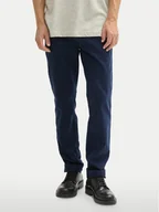 Spodnie męskie - Tom Tailor Spodnie materiałowe 1044398 Granatowy Slim Fit - miniaturka - grafika 1