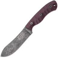Noże - ESEE Knives ESEE JAMES GIBSON 5 NESSMUK, Rzeźbione Rękojeści z Burgundzkiej Lnianej Micarty - miniaturka - grafika 1