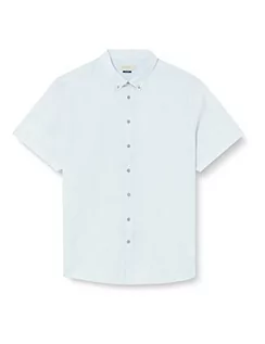 Koszule męskie - bugatti Męska koszula 9450-38550 z kołnierzem button-down, jasnoniebieska-320, regularna, Jasnoniebieski-320, L - grafika 1