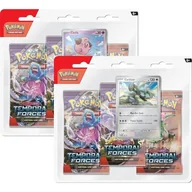 Gry karciane - Gra karciana POKEMON TCG Scarlet & Violet Temporal Forces 3 Pack Blister Box 188-85665 (1 zestaw) - miniaturka - grafika 1