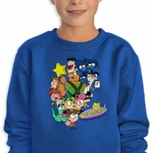 Bluzy dla dziewczynek - Bluza Dziecięca Granatowa Wróżkowie Chrzestni Postacie Wzory -116 Cm (5-6) - miniaturka - grafika 1