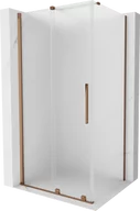Kabiny prysznicowe - Mexen Velar kabina prysznicowa rozsuwana 120x80 cm, szron, różowe złoto - 871-120-080-31-55 - miniaturka - grafika 1