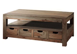 Ława Stolik Kawowy Nature Grey #33 Palisander Sheesham Olejowany 70X120X50 Cm B 2274 - Ławy i stoliki kawowe - miniaturka - grafika 1