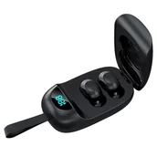 Słuchawki - Avizar bezprzewodowe ze wskaźnikiem LED i paskiem — czarne - miniaturka - grafika 1