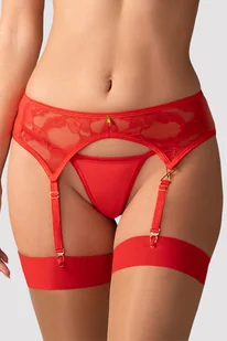 Pas do pończoch niski Obsessive Aliosa garter belt red - Akcesoria do bielizny - miniaturka - grafika 1