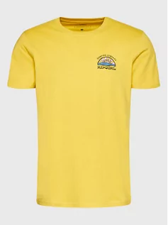 Koszulki i topy damskie - Rip Curl T-Shirt Rays And Hazed 00IMTE Żółty Standard Fit - grafika 1