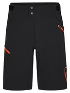 Spodenki damskie - Ziener Męskie szorty rowerowe NONUS z wewnętrznymi spodenkami - rower górski/outdoor/czas wolny - oddychające, szybkoschnące, wyściełane, czarne, czerwone, 60 - miniaturka - grafika 1