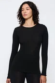 Koszulki i topy damskie - Triumph Beauty Layers Top Wool Black S - miniaturka - grafika 1