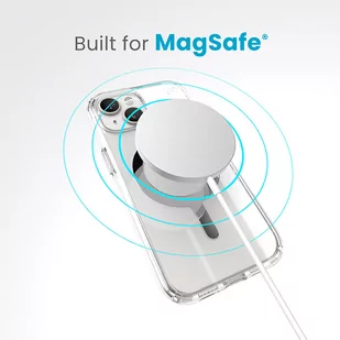 Speck Presidio Perfect-Clear MagSafe - Etui iPhone 15 / iPhone 14 / iPhone 13 (Clear / Chrome Finish / Serene Silver) - Pozostałe akcesoria do telefonów - miniaturka - grafika 3