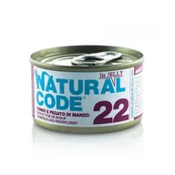 Mokra karma dla kotów - Natural Code 22 Tuńczyk I Wątróbka Wołowa W Galaretce - Mokra Karma Dla Kota - Puszka 85G - miniaturka - grafika 1