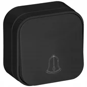 Klawisze i ramki - Dzwonek Przycisk Dzwonkowy ToDo Natynkowy IP20 ORNO CZARNY - miniaturka - grafika 1