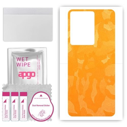 folia naklejka skórka strukturalna na TYŁ do Vivo S16 - Moro Camo Żółty - apgo SKINS