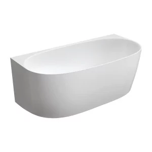OMNIRES VALENCIA SWPBP VALENCIA wanna przyścienna Marble+, 158 x 77 cm, biały połysk - Wanny - miniaturka - grafika 1