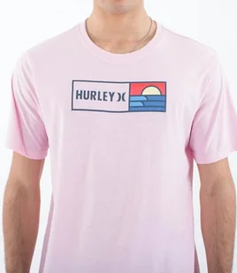 Hurley Koszulka męska z krótkim rękawem - Codzienne pudełko fale - Koszulki męskie - miniaturka - grafika 1