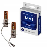 Żarówki samochodowe - 2x Żarówki Samochodowe Przeciwmgielne Retrofit Led H3 Led MLV1H3 - miniaturka - grafika 1