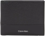 Portfele - Calvin Klein Męski portfel SUBTLE MIX BIFOLD 5CC W/COIN Bi-Fold Wallet, czarny ziarnisty/gładki, rozmiar 0ne, Czarne ziarno/gładkie, 0ne Size - miniaturka - grafika 1