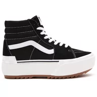 Trampki damskie - Buty Vans Sk8-Hi Stacked VN0A4BTW5ZN1 - czarne - miniaturka - grafika 1