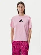 Koszulki i topy damskie - adidas T-Shirt Z.N.E. JC5401 Różowy Regular Fit - miniaturka - grafika 1