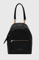 Plecaki - Coccinelle plecak damski kolor czarny mały gładki - miniaturka - grafika 1