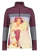 Bluzy damskie - CMP Bluza polarowa w kolorze fioletowym ze wzorem - miniaturka - grafika 1